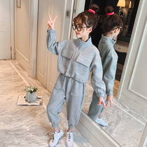 Childrens clothing girls autumn coat 2021 new foreign style girl clothes spring and autumn childrens clothes fashion tide