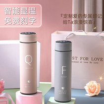 Valentines Day gift thermos cup female large-capacity Cup couples Cup creative tea cup stainless steel cup men