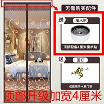 Tiv Magic Sticker Anti-mosquito Door Curtain Summer Upscale Magnetic Yarn Door Encrypted Home Bedroom Partition Set Make Window Screen Free
