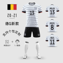 German team jersey 2021 German football team uniform adult children's football suit custom 13 Mueller uniform