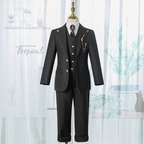 Childrens suit suit boy dress British style 2021 new foreign style flower girl suit host performance suit