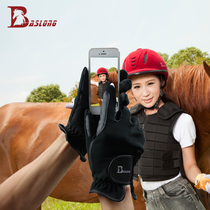  Touch-screen mobile phone can be used equestrian gloves Riding gloves Touch-screen conductive wire material Harness supplies Equestrian equipment