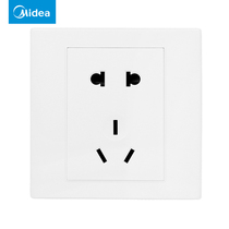 Midea Beauty C06 Series Jii Open Five Holes Five Holes Power Sockets Plus Double Open Switch Socket Panel