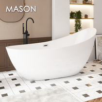 Meisheng factory direct sales household adult couple acrylic free-standing bathtub Net celebrity hotel large space bathtub