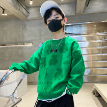 Boy Sweatshirt Spring Autumn 2022 New Boy Thin spring clothing CUHK Scout street clothes Children foreign air hit undershirt