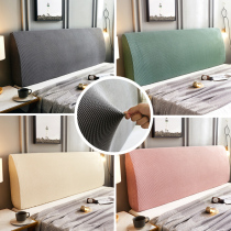 Autumn and winter thickened warm velvet bedside cover all-inclusive elastic bed headgear dust protection cover leather bed fabric 1 51 8 meters bed