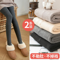 Pregnant womens leggings autumn and winter outer wear bottoming socks winter plus velvet thickening autumn stockings spring and autumn thin pantyhose