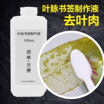 Leaf vein bookmark making liquid sodium hydroxide standard solution Student Experiment Manual bookmarks to Leaf meat specimen production