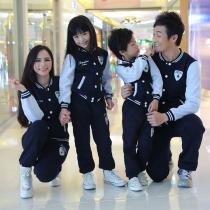 Winter parent-child clothing 2021 New Tide clothes baseball clothing mother and child mother and daughter Family three four Autumn Winter set