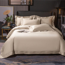 GENUS180 long velvet cotton satin 100 cotton quilt set Four-piece set Hotel fitted sheet cotton bedding summer