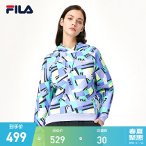 FILA Filatte Official Womens Lianhood 2021 Winter new Lianhood headsets knitted blouses