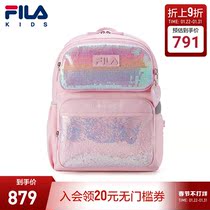 FILA KIDS FILA Kids Backpack 2022 Spring New Girls Large Capacity Schoolbag Low Grade Tide