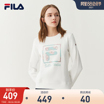 FILA FILA official womens sweater 2021 autumn new casual sports round neck pullover womens bottoming top