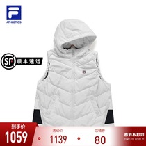 FILA ATHLETICS FILA Official Women's Down Vest 2021 Winter New Leisure Down Vest