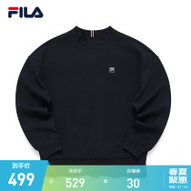 FILA Filatte Official Womens headwear sweatshirt 2022 Spring new splicing loose sportswomen