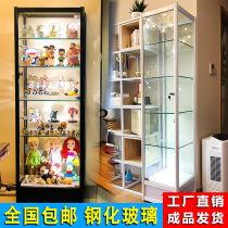Hand-made model Lego display cabinet Glass display cabinet Jewelry cabinet ornaments Transparent cosmetics display rack Boutique display cabinet