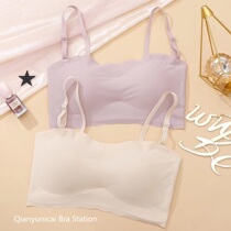 Japanese seamless underwear Joker chest sling student girl breast wrap shoulder shoulder non-slip strapless bra