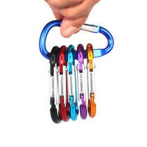 Running bag buckle pants ears multi-function quick adhesive hook key buckle Cup aluminum alloy D type wild mountain climbing buckle backpack 7