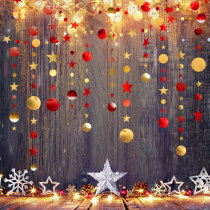 New Year's Day decoration jewelry store layout store interior ceiling decoration pendant star flower creative pendant