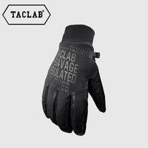 TACLAB snow savage winter waterproof touch screen riding battery car ski windproof warm black Technology 3m gloves pre