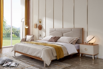Quanyou modern light luxury bed shopping mall with the same 803001
