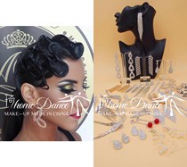 Latin Dance Earrings Modern Dance Belly Dance Long Tassel Flash Diamond National Standard Dance Competition Diamond Earrings Earrings