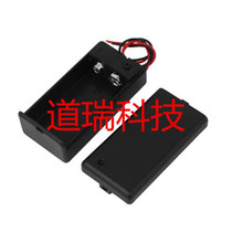 9V battery case 9 V with lid band switch with connecting line square battery case 6F22 battery case for 1 section