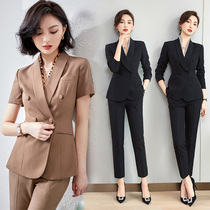 Professional suit female summer fashion temperament Han edition jewelry shop guide front desk work clothing