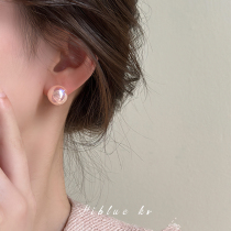 Pink Man Fish Ji Pearl Ear Nail Female Summer 2023 New Exploits Small Delicate Ear Nail Light Luxury Superior Ear Accessories