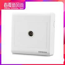 Hot]Surface-mounted type 86 surface-mounted switch socket Panel power outlet Surface-mounted TV socket Single TV T