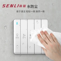 Five open bath switch 5 lamp bathroom heating fan control panel household bathroom bathroom toilet five in one
