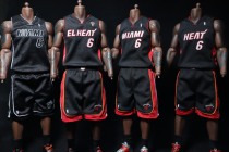 Private custom non-eb James Heat Big Three away black jersey 1 6 supplement link