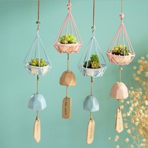 Psychedelic forest wind chimes iron small cage meat ornaments ceramic wind chimes boys and girls birthday gifts