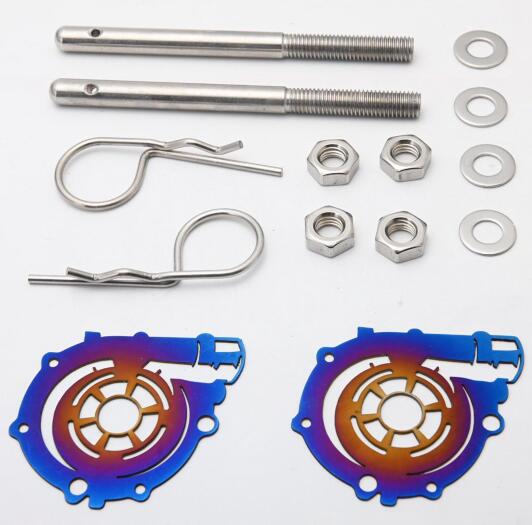 Refit racing off-road vehicle cover lock star puzzle type cabin bonnet bonnet lock roast blue