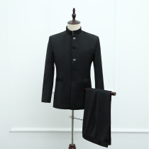 Zhongshan costume costume male youth slim body leader Tang suit host stage chorus Chinese mens suit autumn