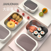 Korean student insulation anti-scalding lunch box 304 stainless steel microwave oven heating children office workers bento lunch box