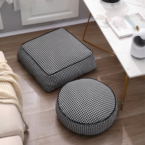 Shunfeng light luxury thousand bird grid cushion on the ground coffee table drinking tea lazy sofa futon Nordic bay window tatami