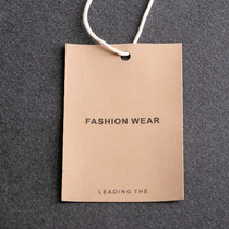 Cotton cloth tag high-end clothes tag tag custom-made personalized flannel womens hangtag custom logo