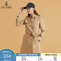 ELAND clothes romance new casual little sub double row buttoned with high neckline jacket lady