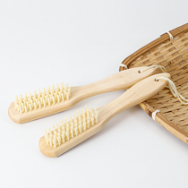 Yi Jie washing brush household wooden handle soft and hard brush shoe cleaning brush multifunctional long handle shoe brush does not hurt shoes