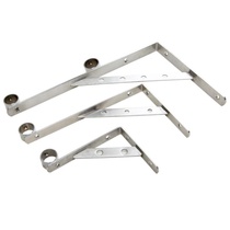 Stainless steel clothes bar bracket hanging seat balcony top hanging tower Wall top hanging flange tripod