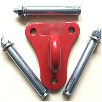 I slow down escape fixed safety hook bracket large triangle plate device hanging plate rope