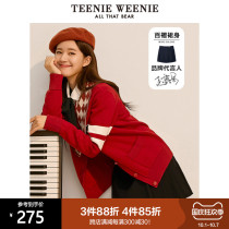 (Zhao Rusi same) TeenieWeenie bear pleated skirt A- line dress women autumn and winter New Products