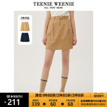 TeenieWeenie bear casual skirt A word High waist slim skirt skirt women 2021 summer New