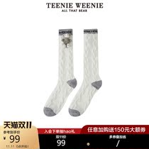 TeenieWeenie bear letter socks female 2021 autumn and winter New Women socks