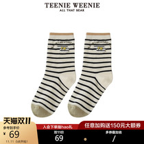 TeenieWeenie bear stripe socks children 2021 autumn and winter New Women socks