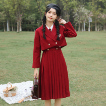Ceylon black tea JK uniform genuine blazer dress with Japanese milk dress suit college style class suit