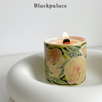BlackPalace Peach Oolong Scented Candle Bedroom decoration Romantic fragrance Birthday Tanabata gift