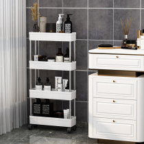 Bathroom storage rack floor-to-ceiling multi-layer narrow slit removable trolley kitchen bedroom storage rack multifunctional storage rack