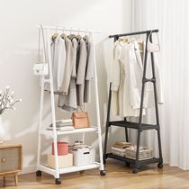 Dormitory Hung Hanger Multifunction Clothes Hanger Home Floor Clothing Cap Shelf Rental Small Containing Finishing Clothes Rack
